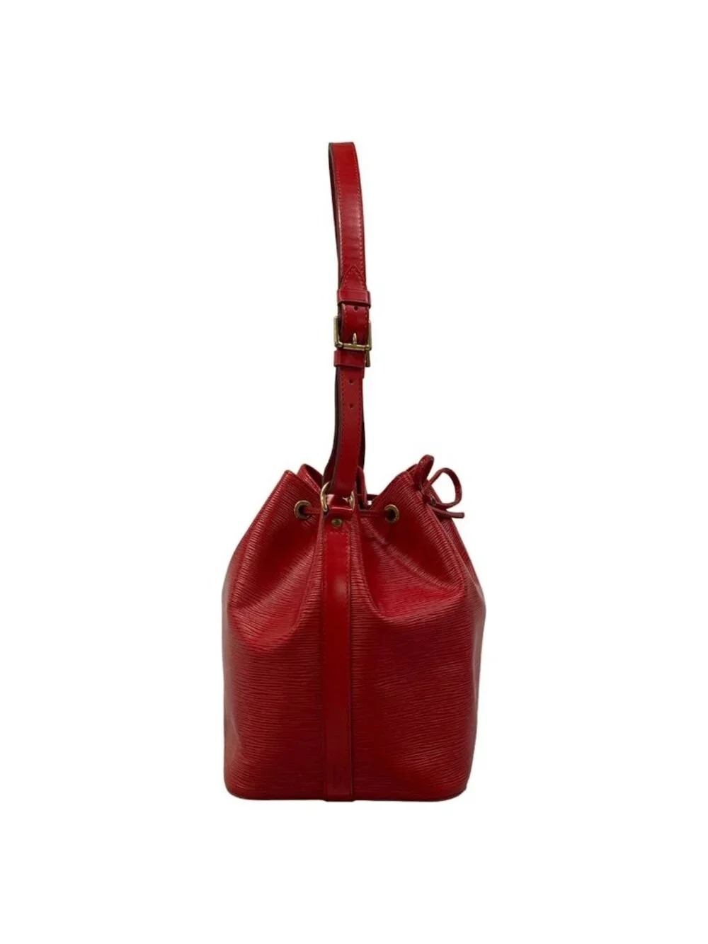 Louis Vuitton Shoulder Bag Epi Petit Noe Castilian Red Leather
